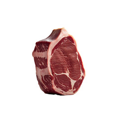 Fresh, Raw Pork Loin Ready for Culinary Creations.A close-up, high-quality image of a raw pork loin, showcasing its rich, uncooked texture and ideal for use in various culinary applications.