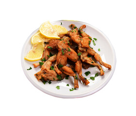 frog leg roasted with lemon