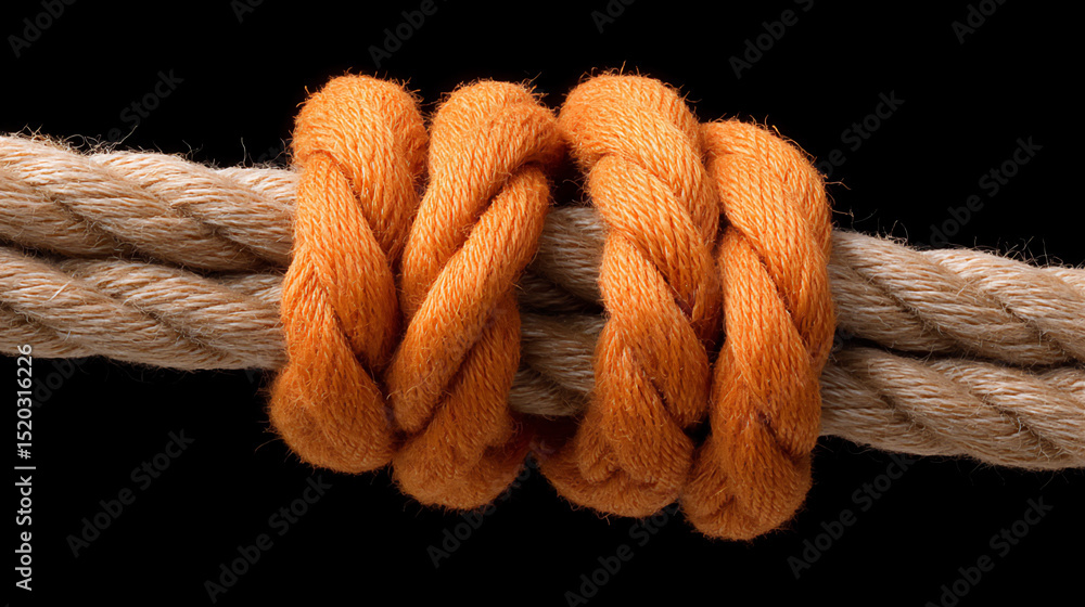 Poster abstract photograph of tangled threads gradually untangling