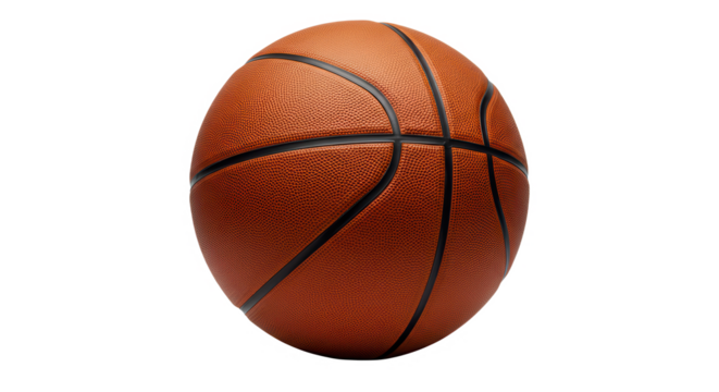 Basketball on a transparent background concept of transparent background  
