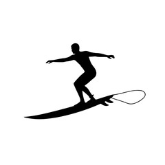 Fototapeta premium silhouette of snowboarder