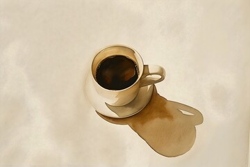 Cup of coffee illustration