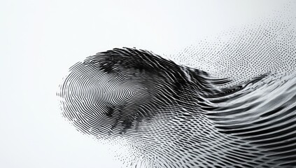 Abstract fingerprint digital art
