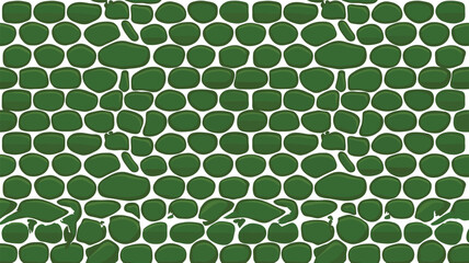 Obraz premium A green textured background with rounded shapes resembling reptile skin or cobblestone pattern design