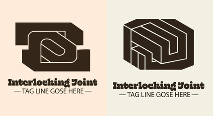 Geometric Connection Logos