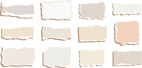 A set of old paper sheets with vintage frames, labels, and decorative borders, perfect for retro designs or blank artistic elements