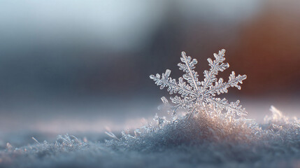Intricate snowflake detail, macro shot. Symbolizing winter beauty, uniqueness. Perfect for holiday designs, seasonal promotions. High quality, crisp focus.