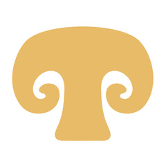 button mushroom icon	