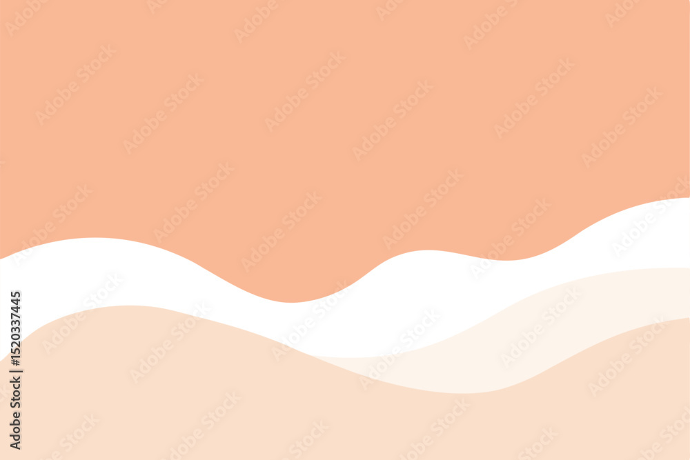 Poster abstract pastel waves graphic suitable for backgrounds and various design applications with transpar