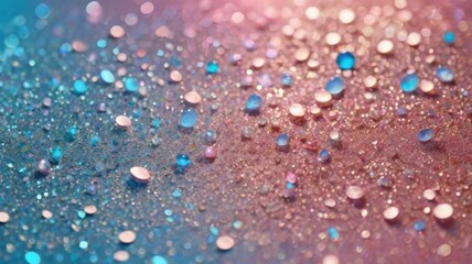 Abstract Background Sparkling Water Droplets on Pastel Surface