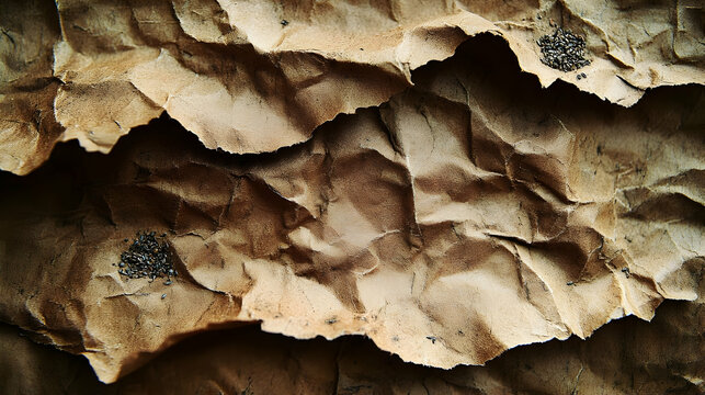 Crinkled Paper Texture Background