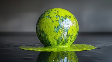 Melting Globe: A Visually Striking Representation of Environmental Concerns