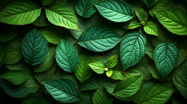 Lush Green Leaf Background Illustration