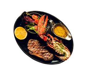 roasted pork meat with lobster recipes