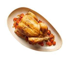 roasted chicken with vegetables