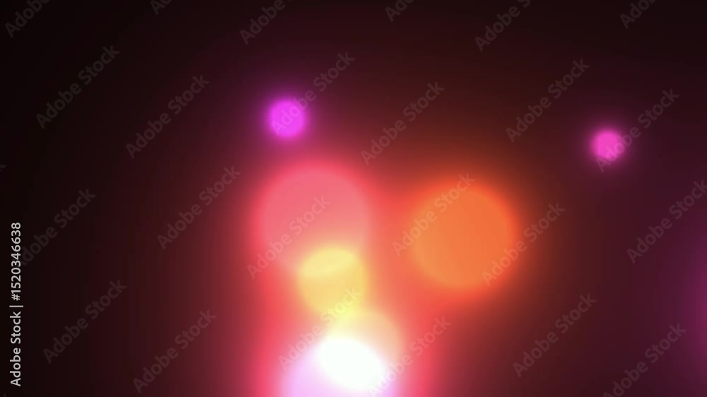Poster dynamic light orbs animation perfect for backgrounds and visual effects. vibrant colors and smooth m