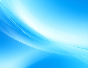 Abstract blue and white curves