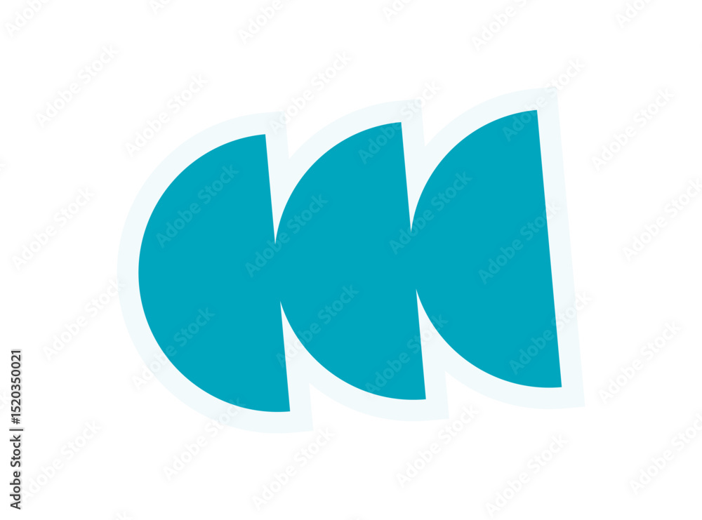 Wall mural bold abstract brutalist element sticker. minimal shape with a brutalist element. a striking design f