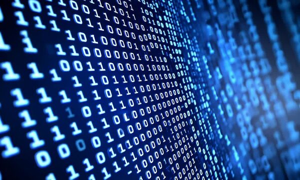 Binary code digital pattern