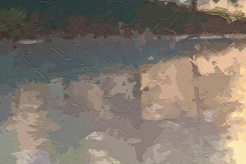 Various oil paintings, flowers, landscapes, sunshine, rabbits, butterflies, birds, chrysanthemums, geese, small rivers