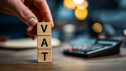 office environment and finance mood, symbolic representation of tax regulation