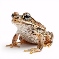 Naklejka premium Colorful Frog Close-Up. Amphibian Wildlife in Tropical Habitat Vibrant Nature and Biodiversity