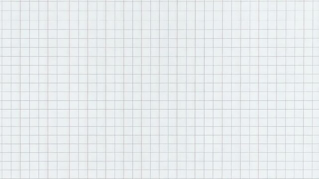 Close up of a blank white graph paper with light brown grid lines, ideal for architectural and engineering design mockups.