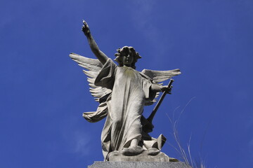 Statues in the La Recoleta Cemetery, in Buenos Aires, Argentina