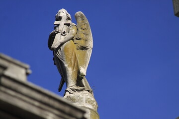 Statues in the La Recoleta Cemetery, in Buenos Aires, Argentina