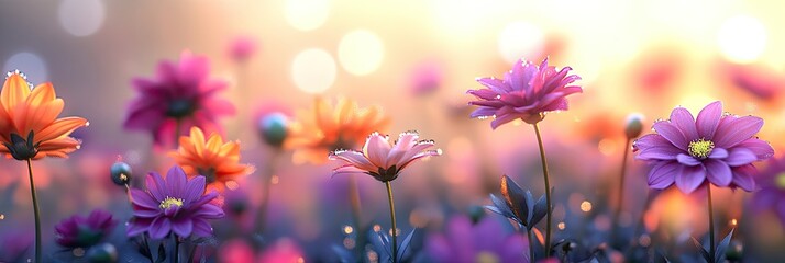 Obraz premium Delicate Blooms in Pastel Hues