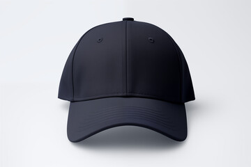Fototapeta premium Minimalist Flat Lay of Navy Blue Baseball Cap for Casual Style and Summer Fashion
