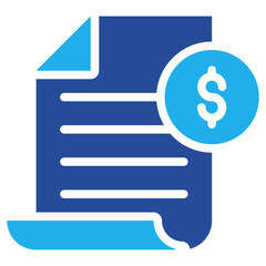 Invoice Icon Dual Tone Color
