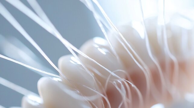 Close up of a spool of dental floss emphasizing its importance in maintaining good oral hygiene