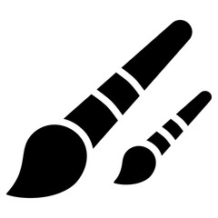 Brush Icon Black Solid