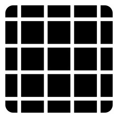 Grid Icon Black Solid