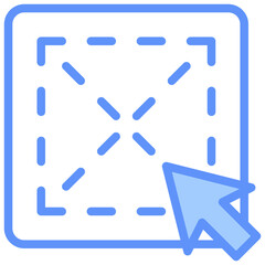 Mockup Icon Outline Blue