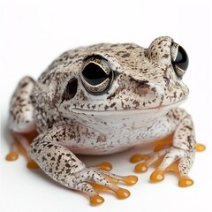 Naklejka premium Understanding Amphibian Biodiversity. Detailed Macro Close-Up of Frog in Natural Wetland Habitat for Wildlife Photography