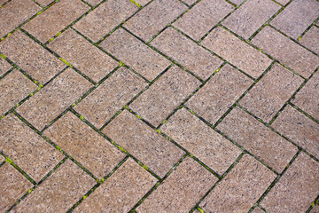 Pavement brickwork in Tokyo Japan