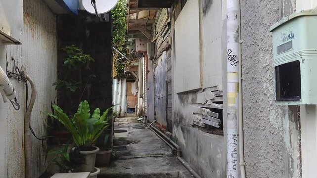沖縄県 那覇市の風景 家 街並み