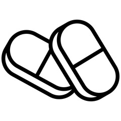 Pill Icon Outline