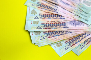 Five hundred thousand dong banknotes