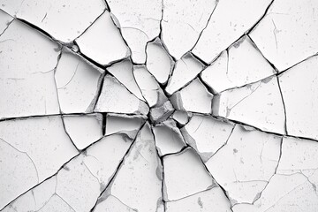 Cracked Wall Texture. Abstract Background with Shattered Surface and Fissures for Modern Aesthetics