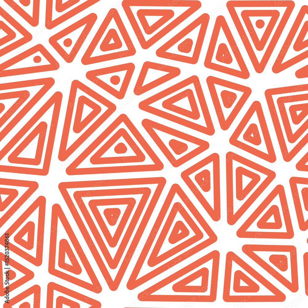 Poster triangle shapes background. multiple repeated inner triangles. big triangles size. solid color style