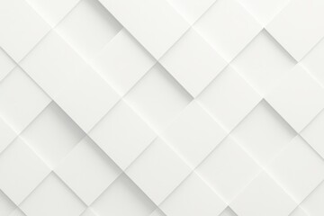 Fototapeta premium Modern Abstract Background with Overlapping White and Light Grey Squares Creating a Subtle Shadow Effect and Minimalist Geometric Design