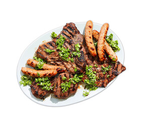 wagyu beef roasted on isolated