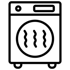 Clothes Dryer Icon Outline