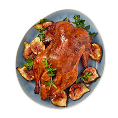 whole duck meat roasted