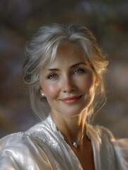 Fototapeta premium BEAUTIFUL WOMAN over 40 years old 