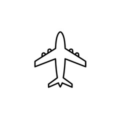 Airplane Icon Line Art