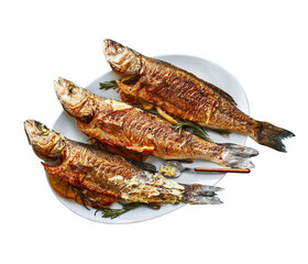 whole sea bass grilled